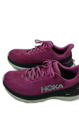 Hoka One One Mach 4 Orchid Flower Pink Purple Running Shoes Women's Size 10B